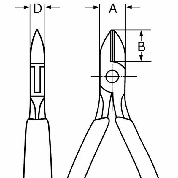 日本正規品 クニペックス エレクトロニクスニッパー (SB) (7712-115SB)(4003773013921) KNIPEX
