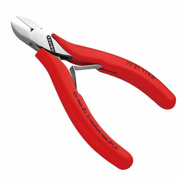 日本正規品 クニペックス エレクトロニクスニッパー (7721-115N)(4003773082309) KNIPEX