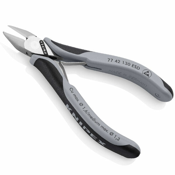 日本正規品 クニペックス エレクトロニクスニッパー (7742-130ESD)(4003773089216) KNIPEX