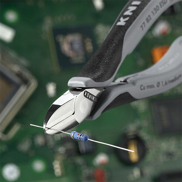 日本正規品 クニペックス エレクトロニクスニッパー (7782-130ESD)(4003773089179) KNIPEX