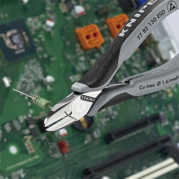 日本正規品 クニペックス エレクトロニクスニッパー (7782-130ESD)(4003773089179) KNIPEX