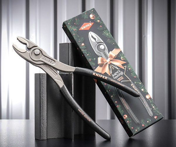 日本正規品 クニペックス スリップジョイントプライヤー ツイングリップ 限定カラー 黒x銅 クリスマス仕様 (8201-200S02)(4003773093312) KNIPEX