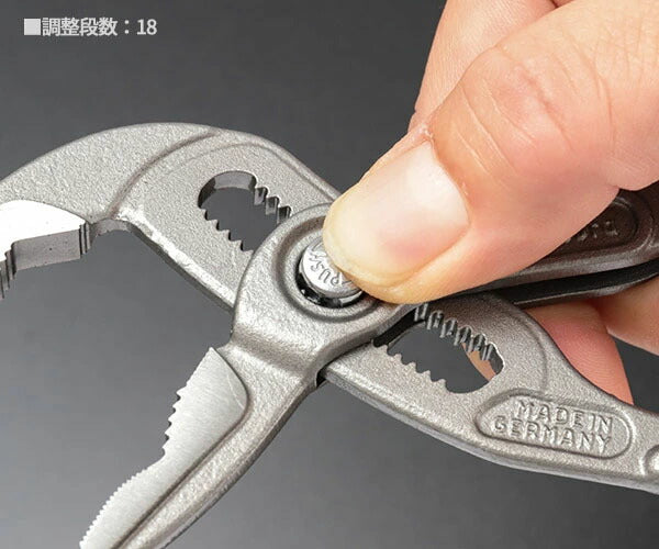 日本正規品 クニペックス コブラ エクストラスリムウォーターポンププライヤー (8751-180SB)(4003773089773) KNIPEX