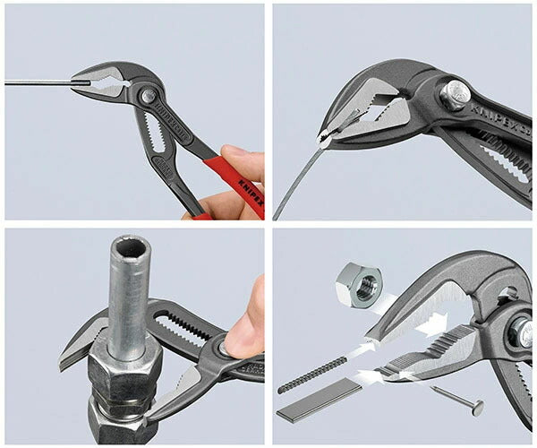 日本正規品 クニペックス コブラ エクストラスリムウォーターポンププライヤー (8751-180SB)(4003773089773) KNIPEX