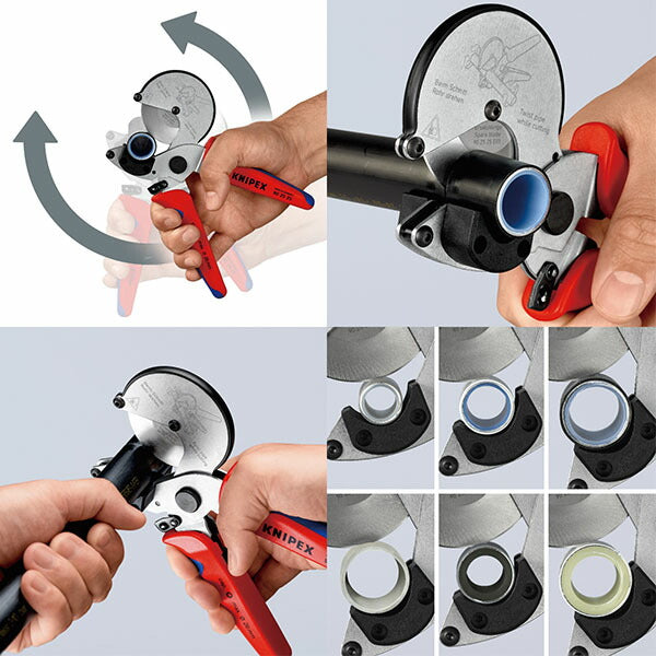 日本正規品 クニペックス 複合管・プラスチックパイプ用カッター (9025-25)(4003773088714) KNIPEX