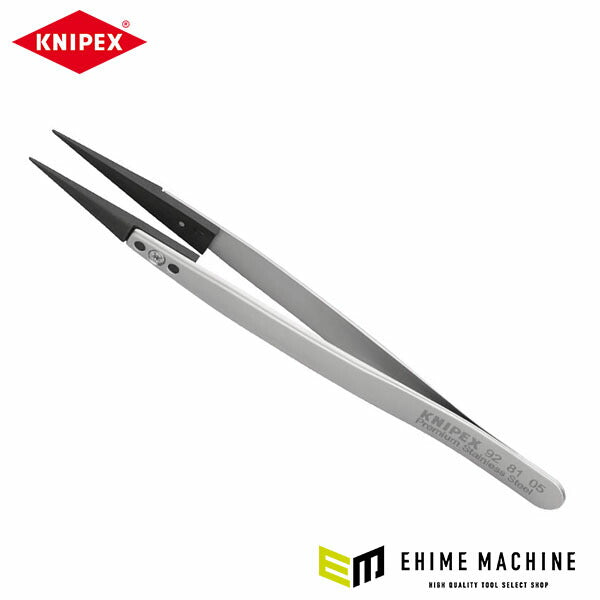 日本正規品 クニペックス ESDチップ交換式ピンセット 130MM (9281-05)(4003773087175) KNIPEX