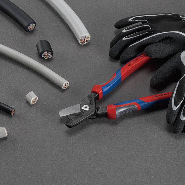 日本正規品 クニペックス ケーブルカッター(3Kグリップ) ステップカットXL (9512-225)(4003773088899) 業務向け KNIPEX