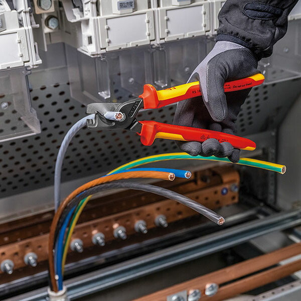 日本正規品 クニペックス 絶縁ケーブルカッターステップカットXL (9518-225)(4003773089964) 業務向け KNIPEX