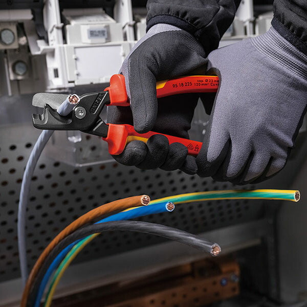 日本正規品 クニペックス 絶縁ケーブルカッターステップカットXL (9518-225)(4003773089964) 業務向け KNIPEX