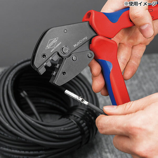 日本正規品 クニペックス マルチクリンプ マガジン式圧着工具 本体のみ (9733LE)(4003773092643) KNIPEX