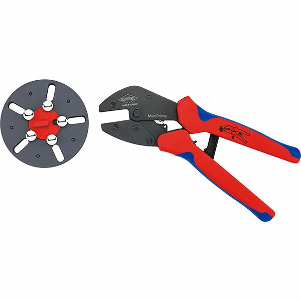 日本正規品 クニペックス マルチクリンプ マガジン式圧着工具 本体のみ (9733LE)(4003773092643) KNIPEX