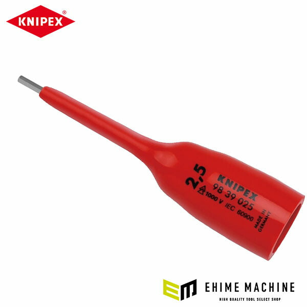 日本正規品 クニペックス (3/8SQ) 絶縁ヘキサゴンソケット 1000V (9839-025)(4003773089520) KNIPEX