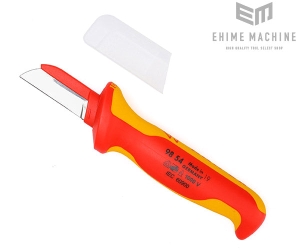 日本正規品 クニペックス 絶縁ケーブルナイフ 1000V (9854SB)(4003773052210) KNIPEX