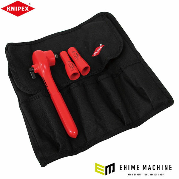 日本正規品 クニペックス HV・EV車用 絶縁ソケットレンチセット 1000V (HEV-4)(4545301050287) KNIPEX