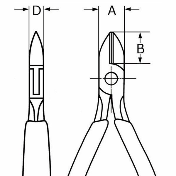 日本正規品 クニペックス エレクトロニクスニッパー (7701-115)(4003773018568) 業務向け KNIPEX