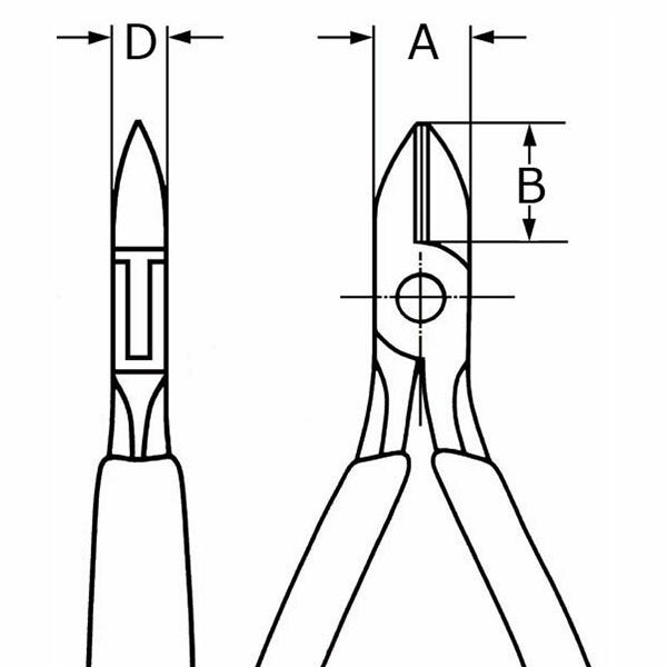 日本正規品 クニペックス エレクトロニクスニッパー (7772-115)(4003773040958) 業務向け KNIPEX
