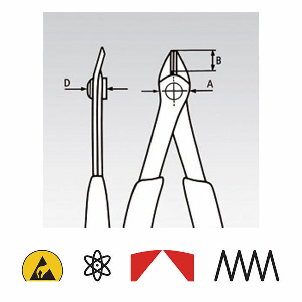 日本正規品 クニペックス ESD エレクトロニクス スーパーニッパーXL (7803-140ESD)(4003773081661) 業務向け KNIPEX