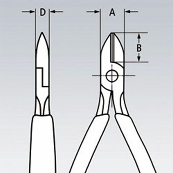日本正規品 クニペックス エレクトロニクスニッパー (7942-125ESD)(4003773061571) 業務向け KNIPEX