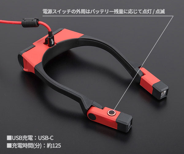 日本正規品 ミルウォーキー REDLITHIUM USB 充電式ネックライト (L4 NL400-301 JP)(4573592040229) milwaukee
