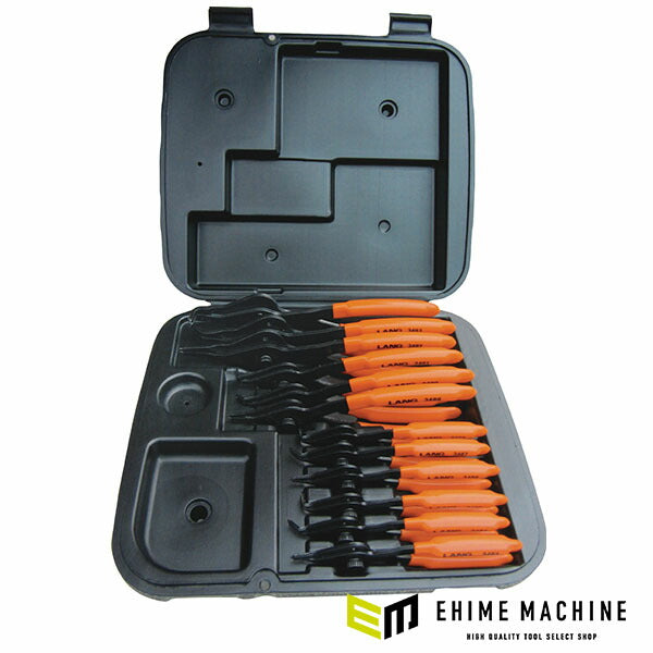 ラングツール スナップリングプライヤーセット 12本入り (3495)(0077769034959) LANGTOOLS