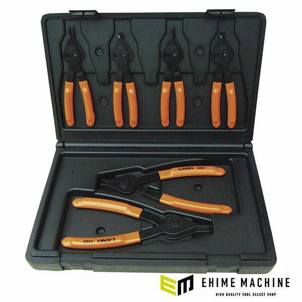 ラングツール スナップリングプライヤーセット 6本入り (3497)(0077769034973) LANGTOOLS