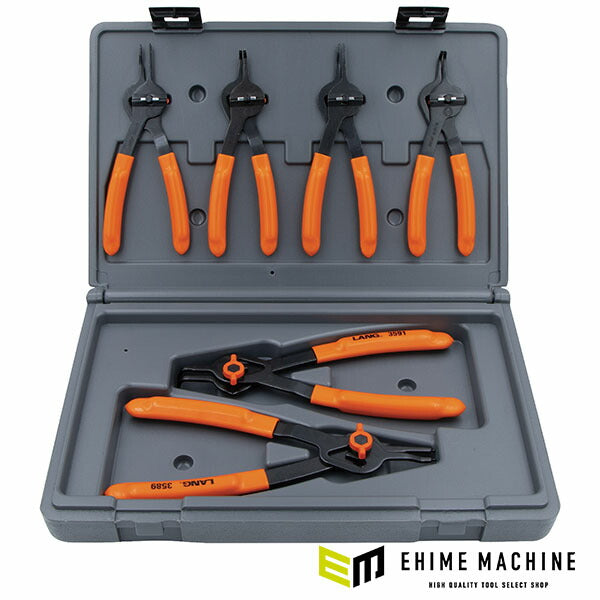 ラングツール スナップリングプライヤーセット 軸穴兼用 6本入 (3597)(0077769035970) LANGTOOLS