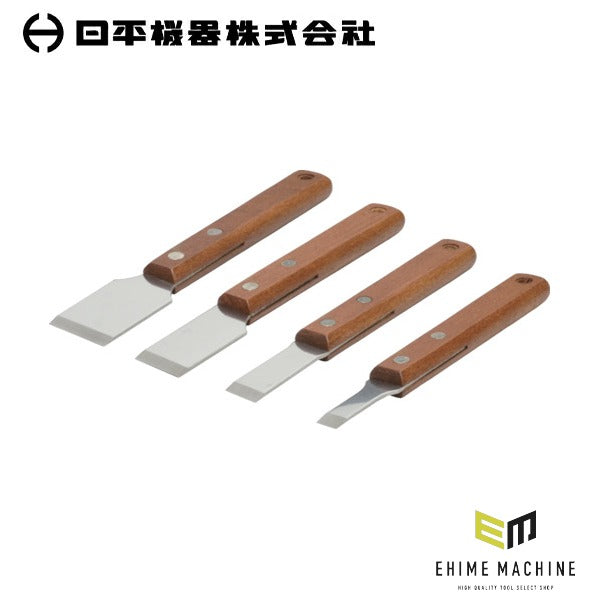 日平機器 スクレッパーセット 4本組 刃幅10・15・23・30mm ハンディーレーベル (LB-608)(4580117394248) NIPPEI KIKI