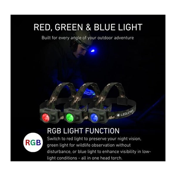 日本正規品 レッドレンザー 充電式ヘッドライト HF6R RGB 900ルーメン ALB搭載 (503345)(4058205043397) Ledlenser