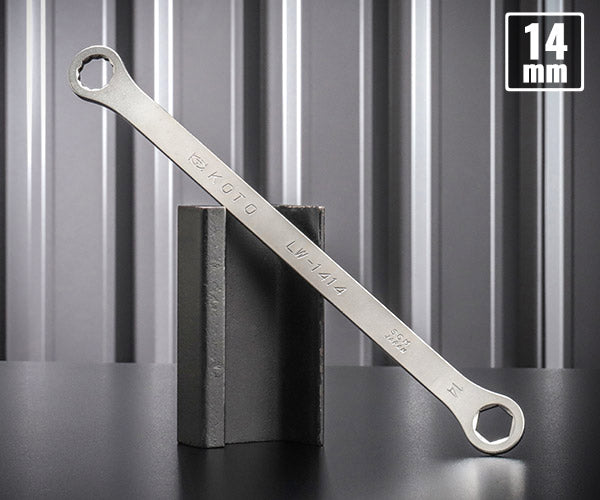 KOTO 6角x12角 極薄めがねレンチ LW-1414 サイズ14mm なめにくい六角と