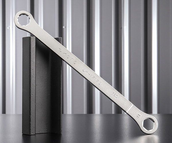 KOTO 6角x12角 極薄めがねレンチ LW-1717S サイズ17mm ストレートタイプ なめにくい六角と早回しできる十二角の組合せ極薄レンチ 江東産業