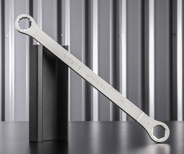 KOTO 6角x12角 極薄めがねレンチ LW-1919S サイズ19mm ストレートタイプ なめにくい六角と早回しできる十二角の組合せ極薄レンチ 江東産業