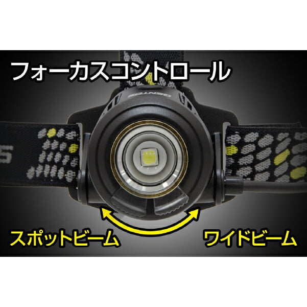 GENTOS 充電式ヘッドライト LY-217R ジェントス LEDライト 700ルーメン スポット ワイドビーム切替 USB Type-C充電式