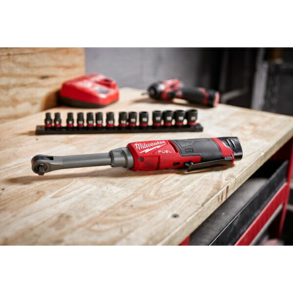 日本正規品 ミルウォーキー M12 FUEL 3/8インチハイスピードロングラチェットレンチ (M12 FHIR38LR-0 JP)(4573582680862) milwaukee
