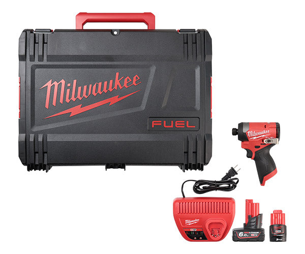 ミルウォーキー M12 FUEL インパクトドライバー 6.0AH・3.0AH キット M12 FID2-632X JP Milwaukee 12V 電動工具 セット バッテリー付