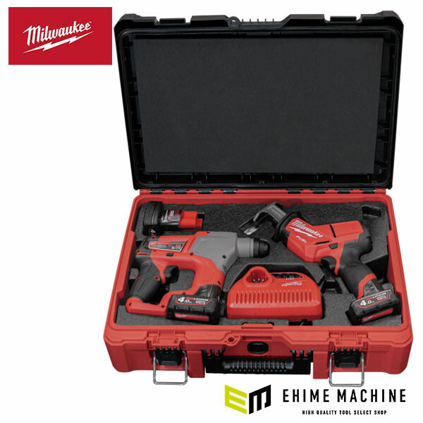 日本正規品 ミルウォーキー M12 FUEL パワーパック(13mm SDS-PLUSハンマードリル、レシプロソー) (M12 FPP2BT-403P JP)(4573582680992) milwaukee