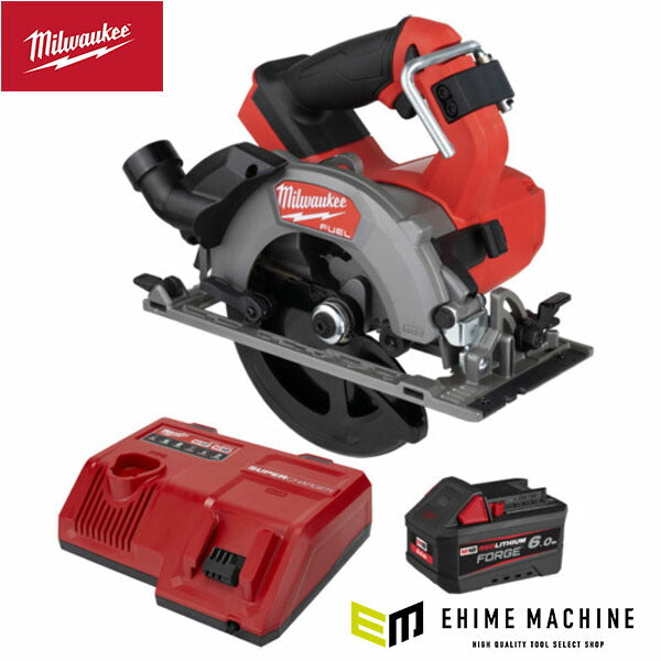 日本正規品 ミルウォーキー M18 FUEL 165mm 充電式丸ノコ 6.0Ah x 1 キット バッテリー・充電器付 IP56 数量限定 電動工具 (M18 FCSDC165-601 LR JP) (4573592032767) Milwaukee