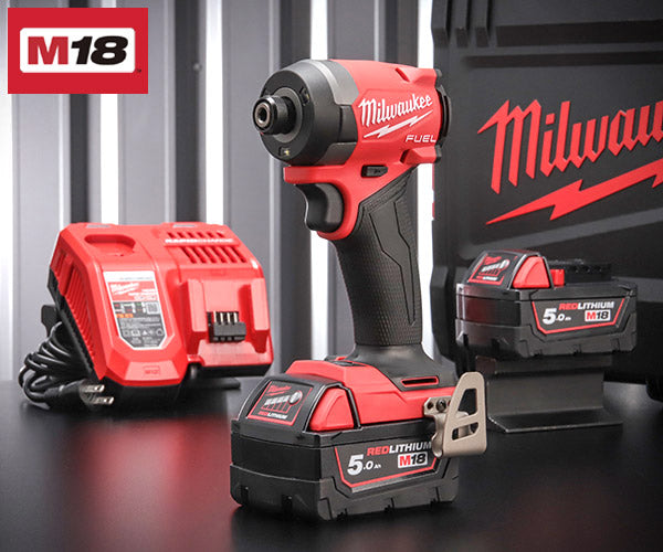 日本正規品 ミルウォーキー M18 FUELインパクトドライバー5.0AH×2キット (M18 FID3-502X JP)(4573592031241) milwaukee