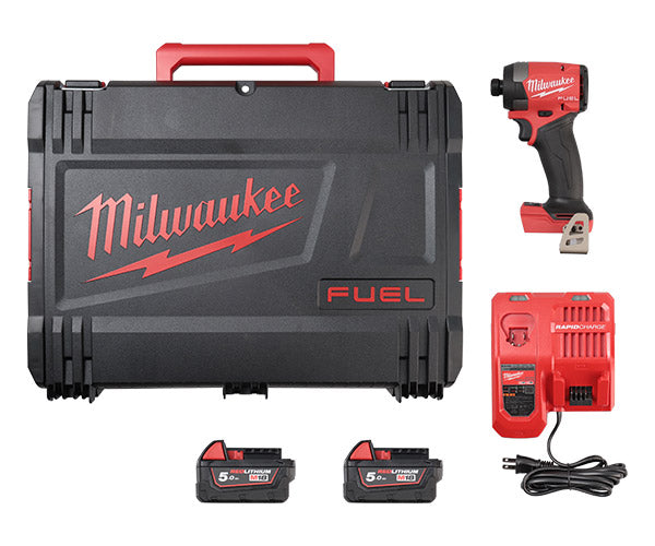 日本正規品 ミルウォーキー M18 FUELインパクトドライバー5.0AH×2キット (M18 FID3-502X JP)(4573592031241) milwaukee