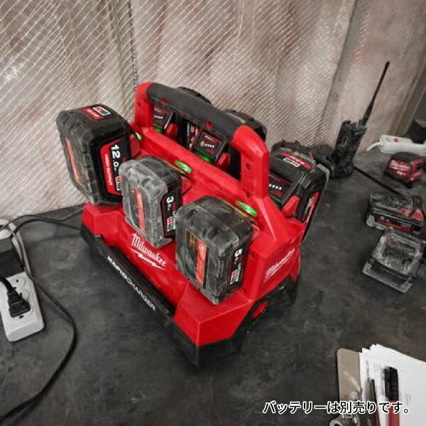 日本正規品 ミルウォーキー M18 PACKOUT 6口 充電器 (M18 PC6 JP)(4573592060333) milwaukee