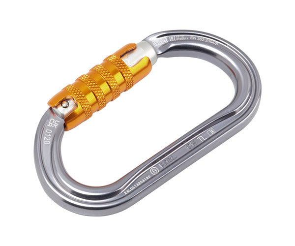 日本正規品 ペツル オーケー トライアクトロック カラビナ グレー 22mm開口幅 (M33A TL)(3342540815834) PETZL