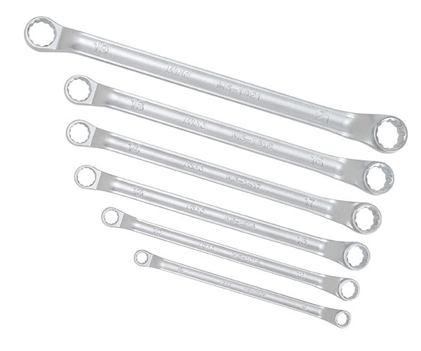 【ワケアリ品】KTC M5-6PEM(M5-0809,1012,1315,1417,1618,1921) ロングめがねレンチ 6本セット オリジナル