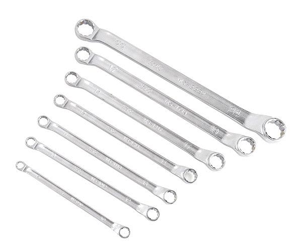 【ワケあり特価品】KTC M5-7P -003-230538 45°×6°ロングめがねレンチ 7本セット (M5-0810,1012,1113,1214,1417,1719,2224) エヒメマシンオリジナルセット