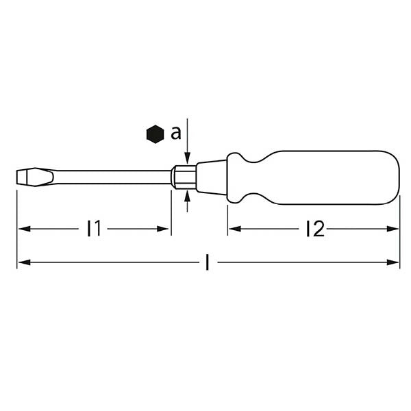 日本正規品 マタドール 木柄貫通ドライバー 4.5X90MM (06000845)(4040674121706) MATADOR
