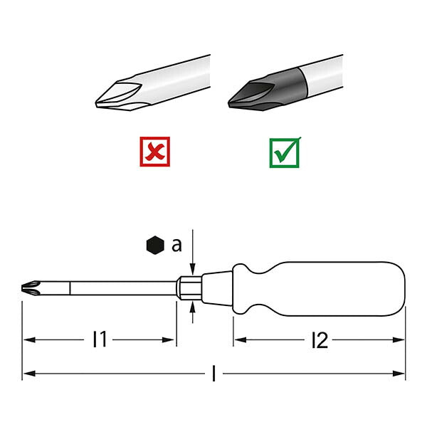 日本正規品 マタドール 木柄貫通ドライバー PH3 (06500030)(4040674122628) MATADOR
