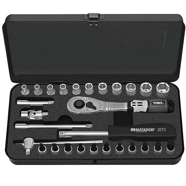 日本正規品 マタドール (1/4SQ)ソケットレンチセット 28PCS (21359280)(4040674230446) MATADOR