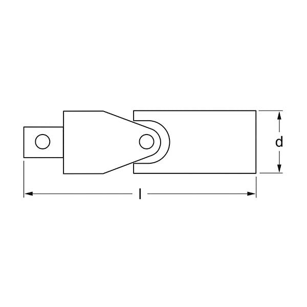 日本正規品 マタドール 3/8SQ ユニバーサルジョイント (30680001)(4040674132078) MATADOR