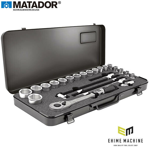 日本正規品 マタドール (1/2SQ)ソケットレンチセット 23PCS (41149230)(4040674156401) MATADOR