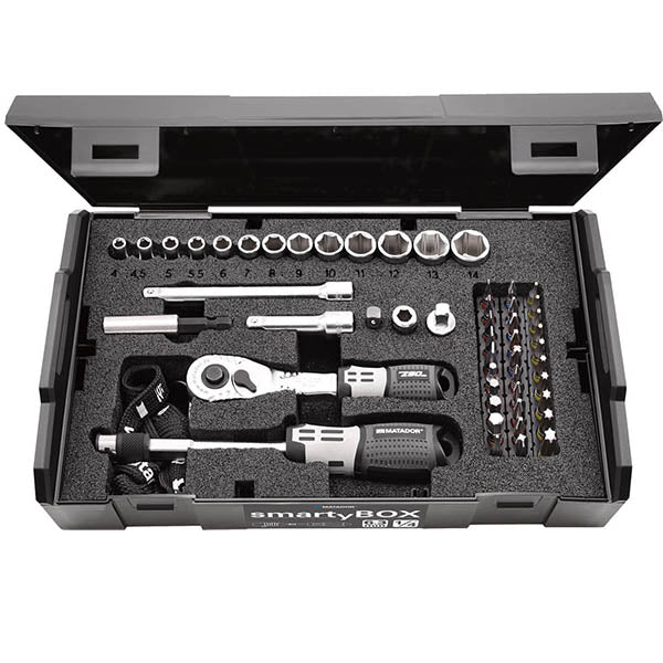 【11月の特価品】日本正規品 マタドール (1/4SQ)ソケットレンチセット 52PCS (81452110)(4040674237889) MATADOR