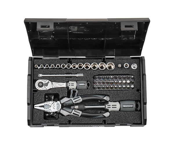 【在庫限り ドイツ老舗工具メーカー正規品 特別価格】 マタドール (1/4SQ)ソケットレンチセット 61PCS (81452115)(4040674237308) MATADOR