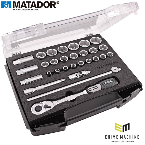 日本正規品 マタドール (1/2SQ)ソケットレンチセット 29PCS (81454114)(4040674238121) MATADOR